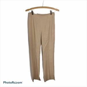 Escada Wool Linen Tan Pants Sz 34 Cream Women’s Career